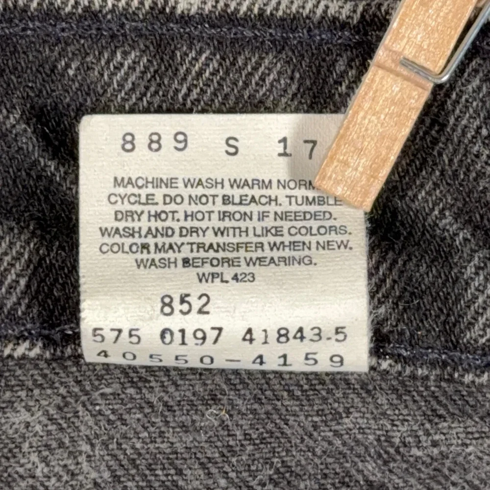 Vintage Levis Jeans Mens 30x34 Black 550 Relaxed Orange Tab USA 90s 33x34 Tag